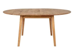 METZ Eiken Uitschuifbare Ronde Eettafel 118-158 cm
