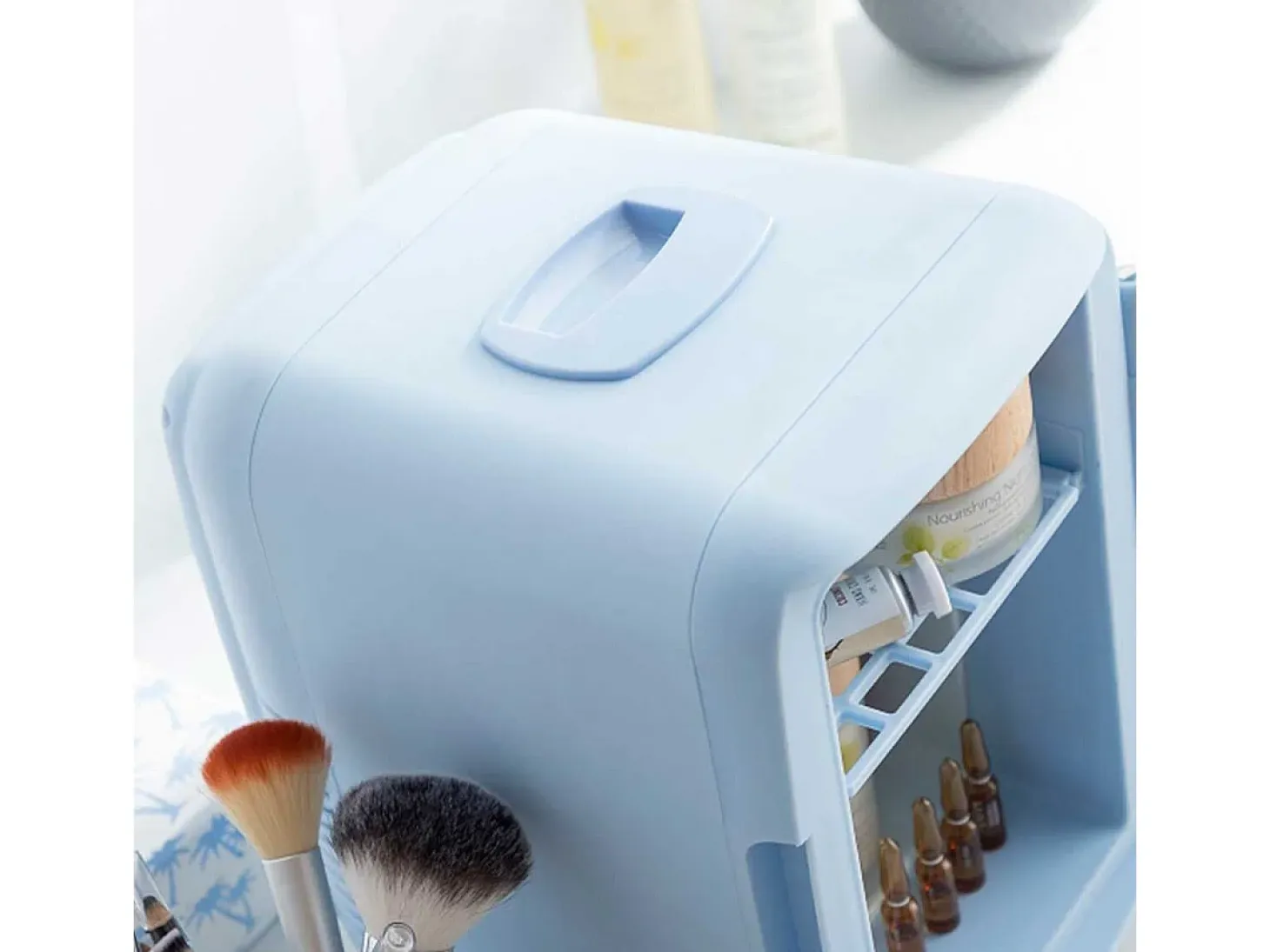 Mini nevera para cosméticos Frecos InnovaGoods 4L 48W azul