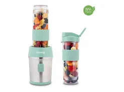Minibatidora 300W - 570ml - Verde pastel - Incluye 2 botellas de agua