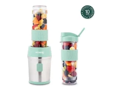 Minibatidora 300W - 570ml - Verde pastel - Incluye 2 botellas de agua