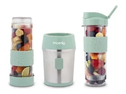 Minibatidora 300W - 570ml - Verde pastel - Incluye 2 botellas de agua
