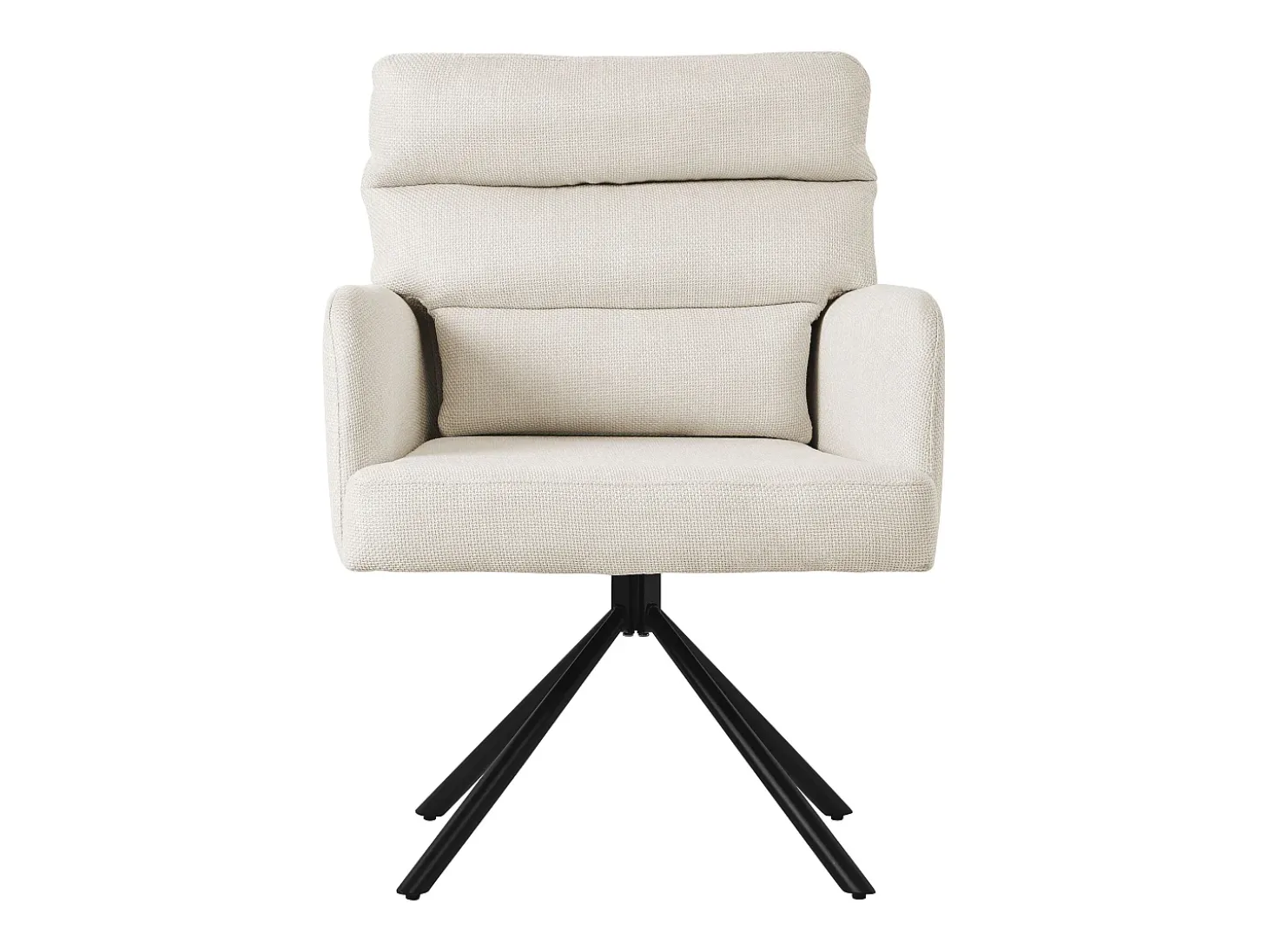 ML-Design Silla de Comedor Beige, Posición Carros Giratorios