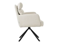ML-Design Silla de Comedor Beige, Posición Carros Giratorios