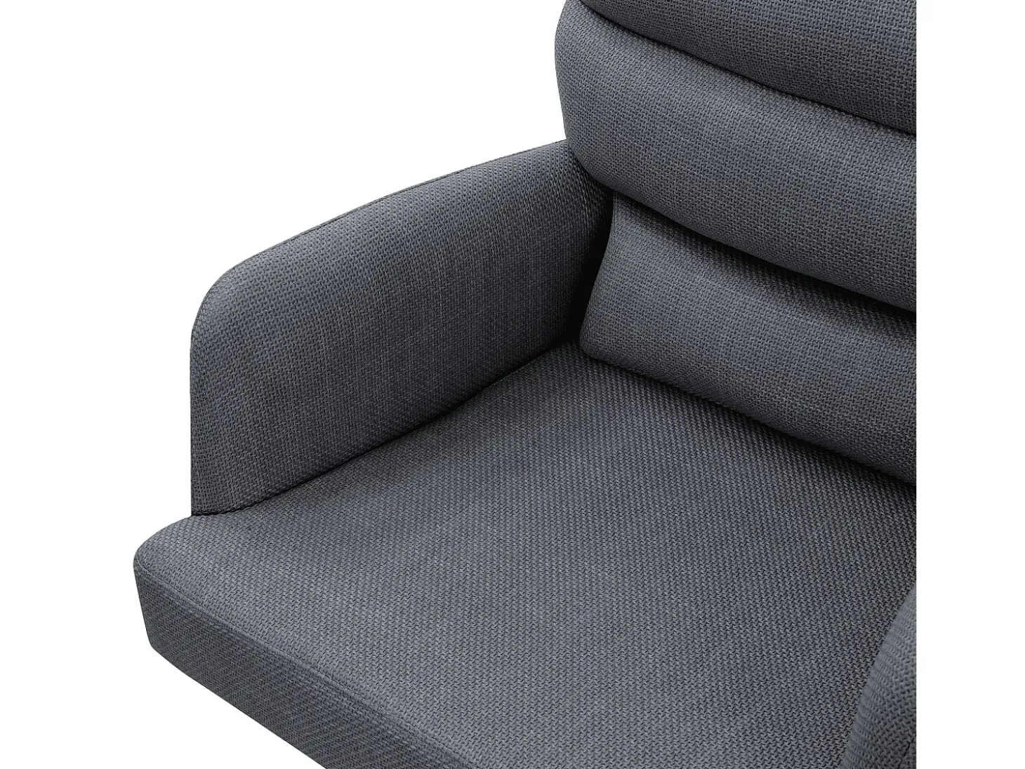 ML-Design Silla de Comedor Antracita, Posición Coche Giratoria