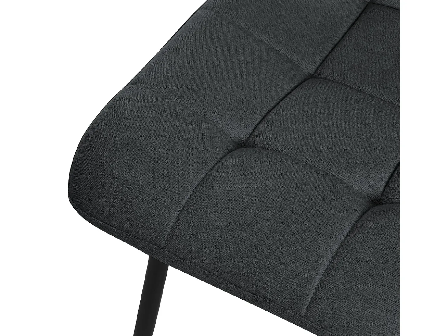 ML-Design Silla de comedor set de 2 piezas Antracita, Silla de salón con tapicería de tela