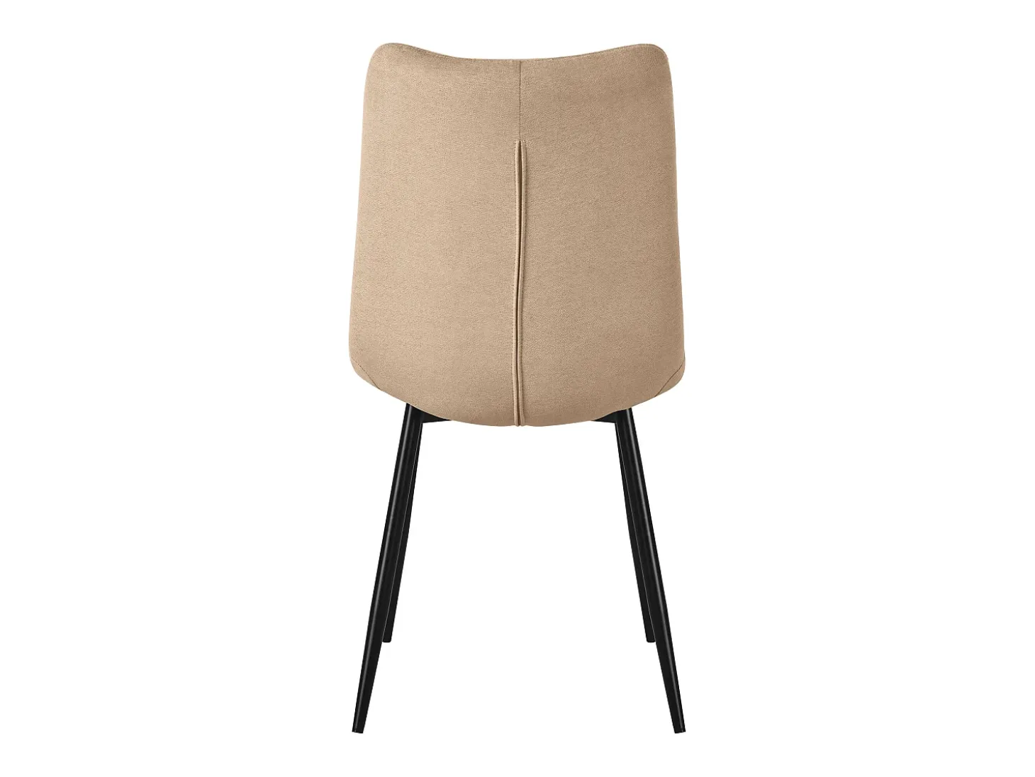 ML-Design Silla de comedor juego de 6 piezas marrón claro, Silla de salón con tapicería de tela