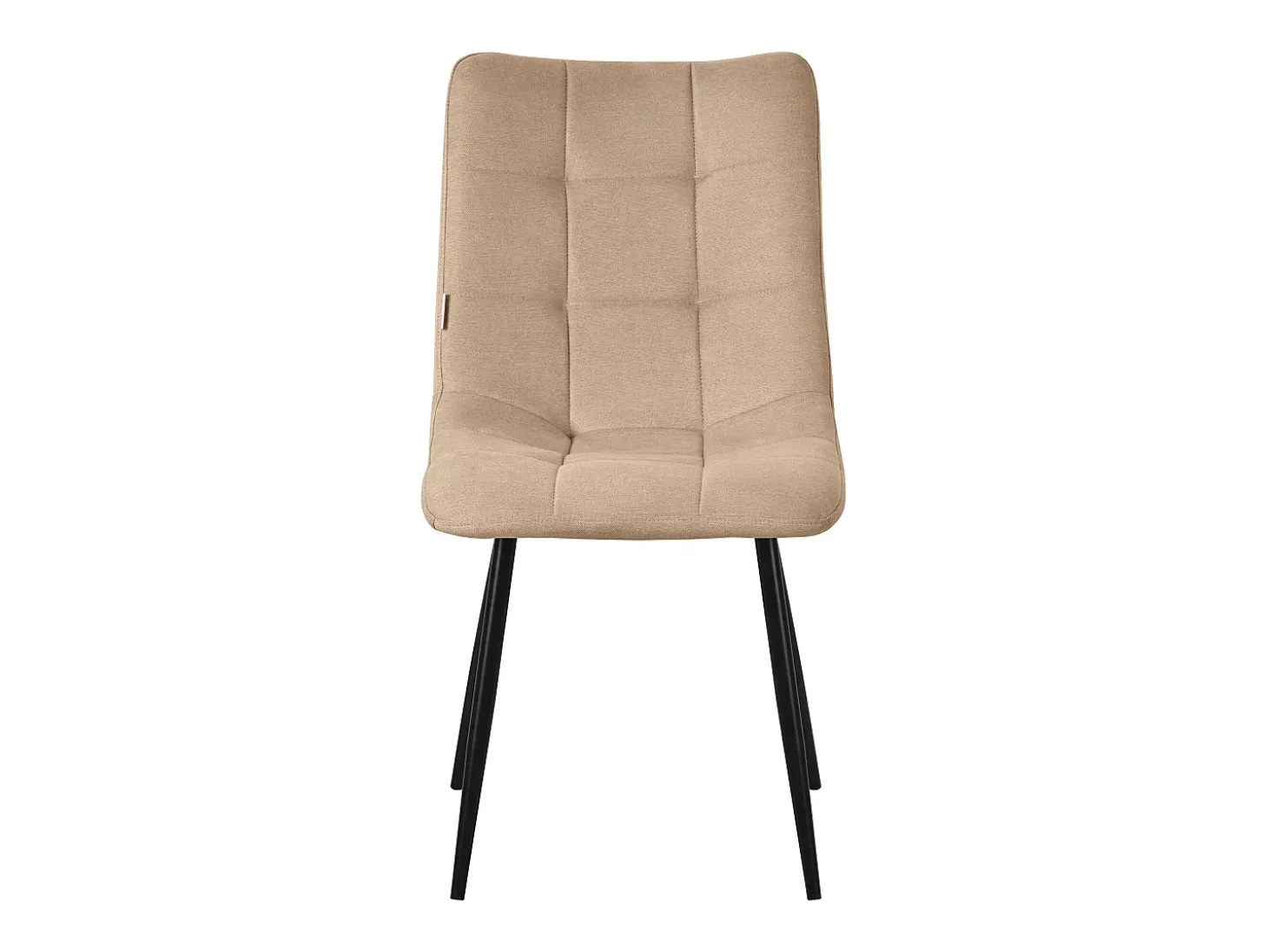 ML-Design Silla de comedor juego de 6 piezas marrón claro, Silla de salón con tapicería de tela