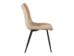 ML-Design Silla de comedor juego de 6 piezas marrón claro, Silla de salón con tapicería de tela