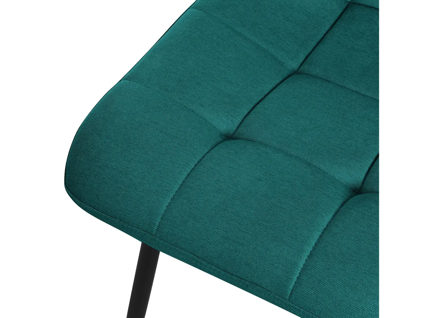 ML-Design Silla de comedor juego de 6 piezas petróleo, Silla de salón con tapicería de tela
