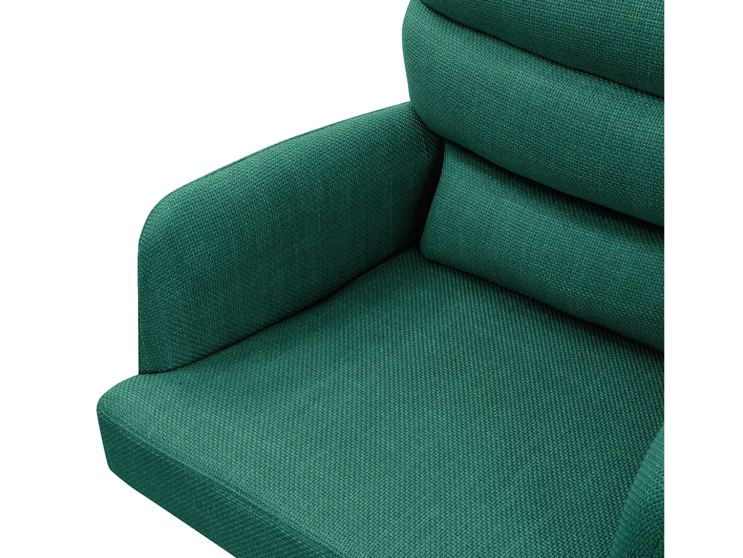 ML-Design Sillas de comedor giratorias, set de 2, verde oscuro, Sillas de salón con reposabrazos y respaldo