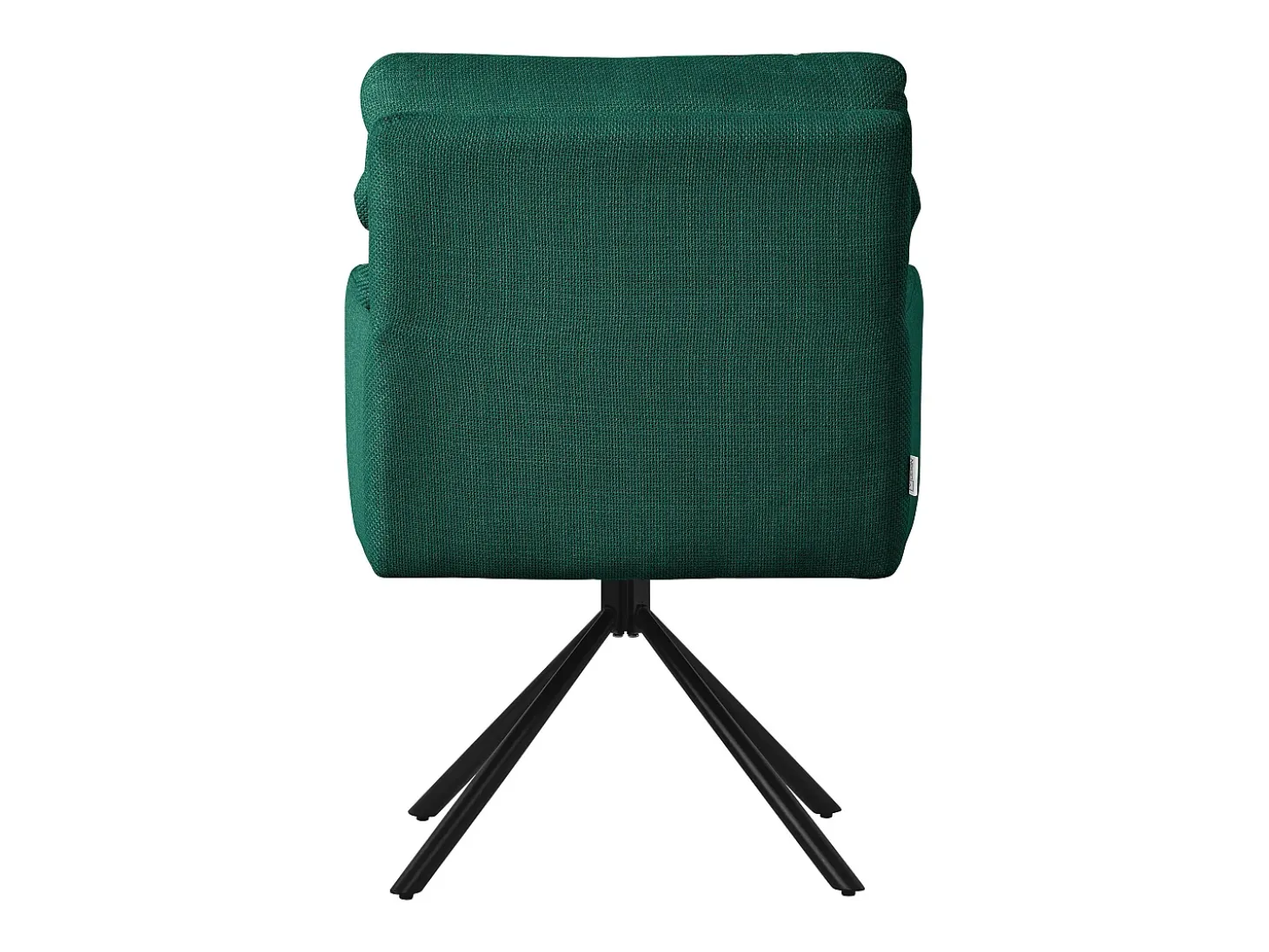 ML-Design Sillas de comedor giratorias, set de 2, verde oscuro, Sillas de salón con reposabrazos y respaldo