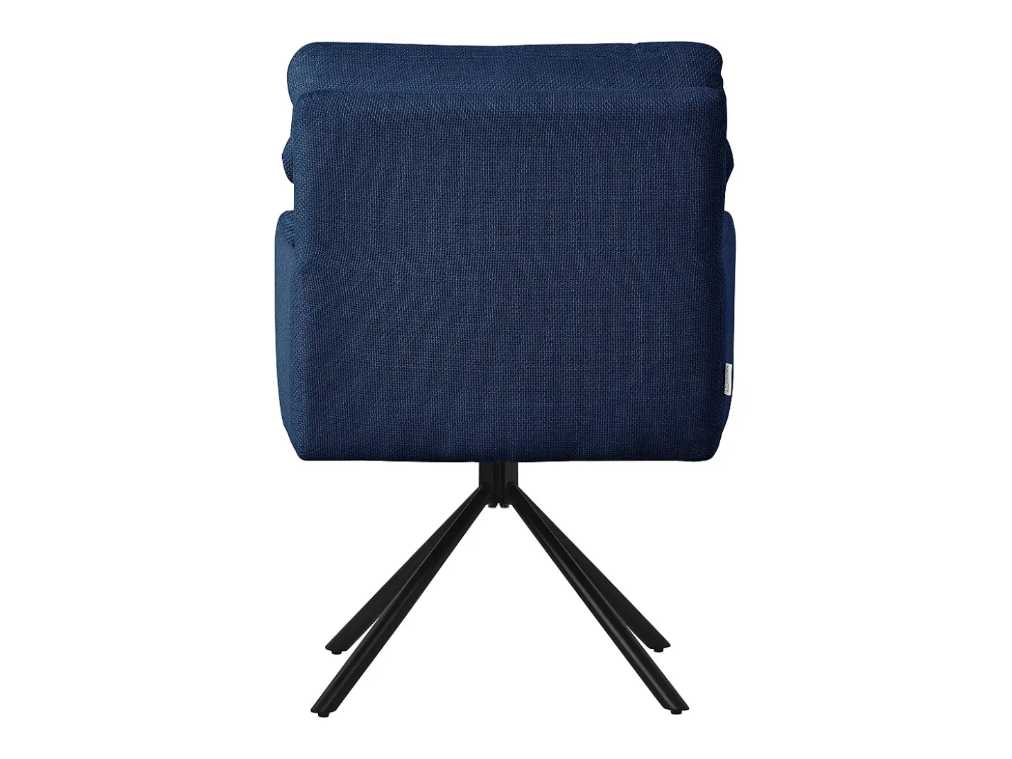 ML-Design Sillas de comedor giratorias, set de 2, azul oscuro, Sillas de salón con reposabrazos y respaldo