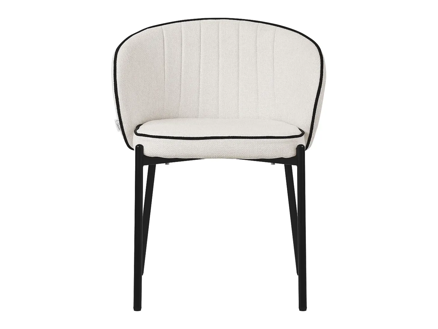 ML-Design 4x Sillas de comedor beige con revestimiento de tela, asiento sofá de salón con respaldo, mueble de cocina tapizado con patas de metal