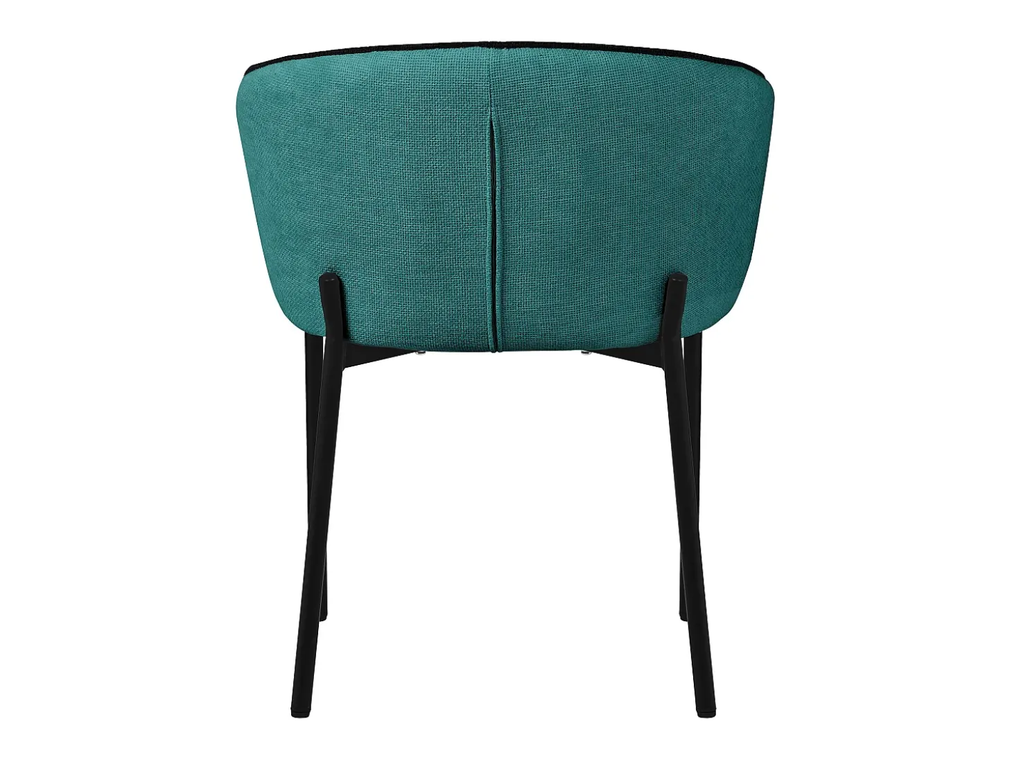 ML-Design 2x Sillas de comedor turquesa oscuro con revestimiento de tela, asiento sofá de salón con respaldo, mueble tapizado con patas de metal