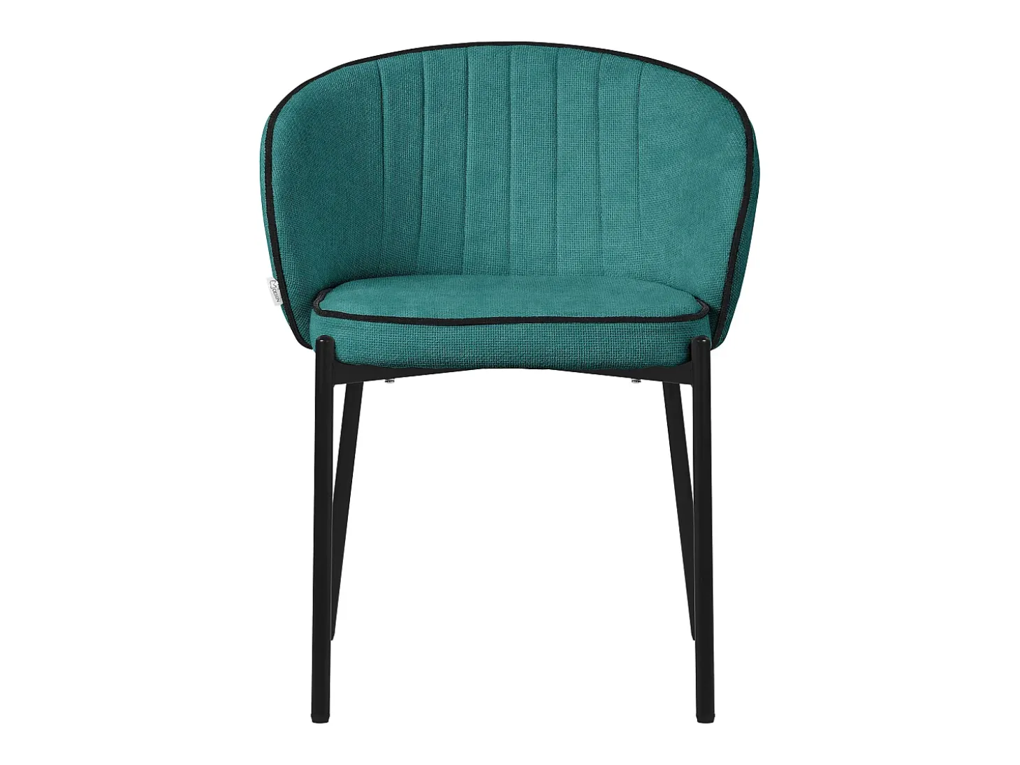 ML-Design 2x Sillas de comedor turquesa oscuro con revestimiento de tela, asiento sofá de salón con respaldo, mueble tapizado con patas de metal
