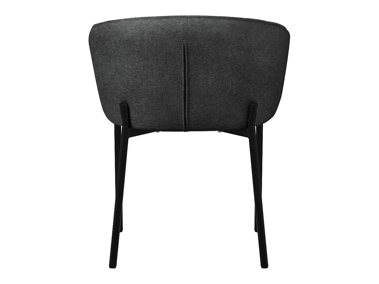 ML-Design 2x Sillas de comedor antracita con revestimiento de tela, asiento sofá de salón con respaldo, mueble de cocina tapizado con patas de metal