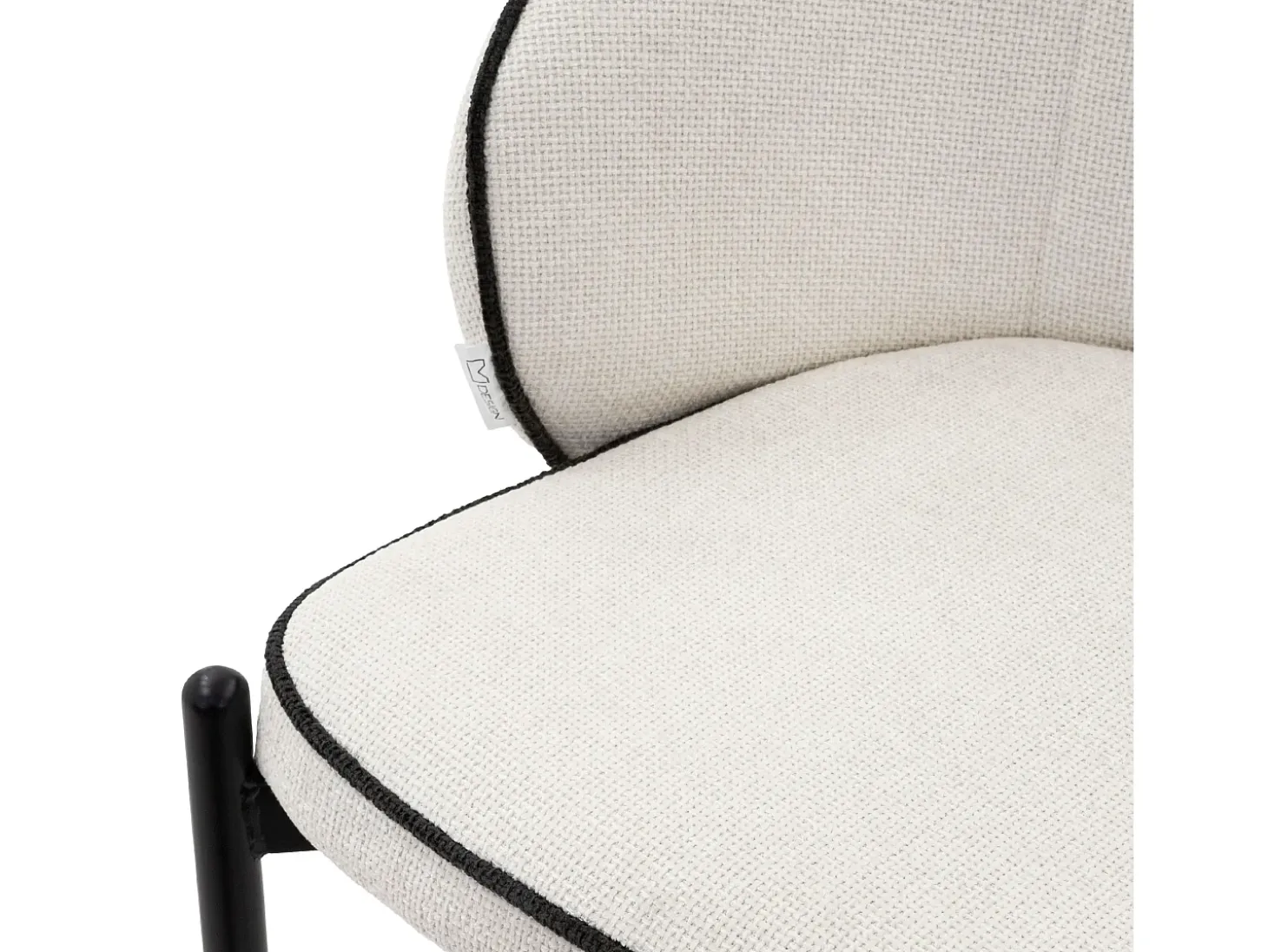 ML-Design 6x Sillas de comedor beige con revestimiento de tela, asiento sofá de salón con respaldo, mueble de cocina tapizado con patas de metal