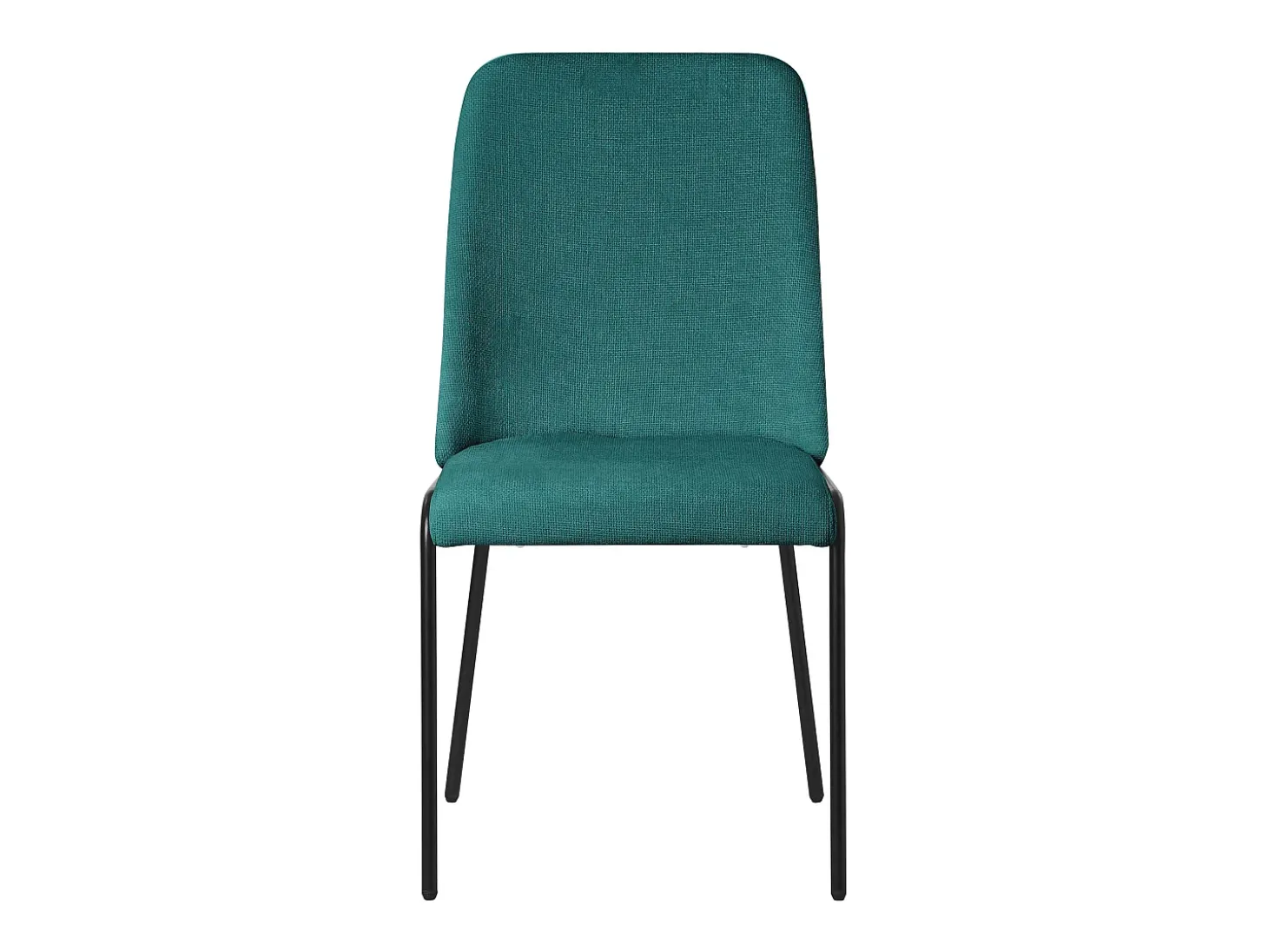 ML-Design 6x Sillas de comedor petróleo poliéster tapizado con patas de metal asiento acolchado con respaldo diseño atemporal mueble ergonómico