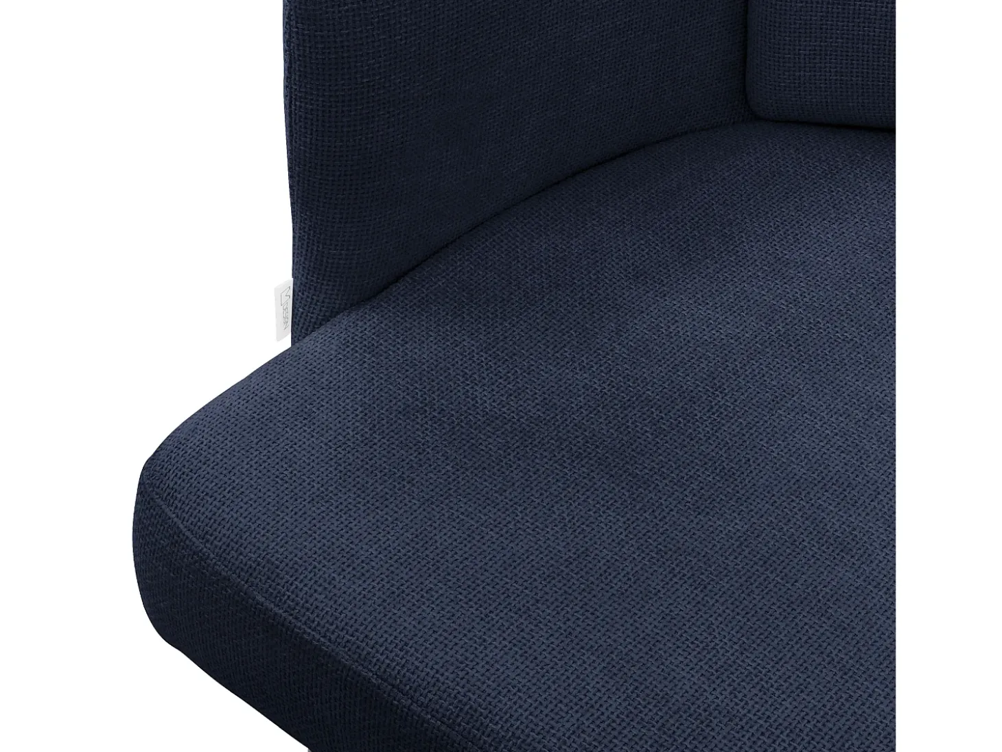 ML-Design 6x Sillas de comedor con funda de tela azul oscuro asientos de salón con respaldo y reposabrazos de ratán mueble tapizado y patas de metal