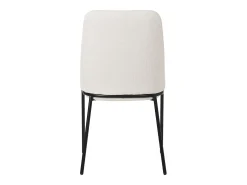 ML-Design 4x Sillas de comedor beige poliéster tapizado con patas de metal asiento acolchado con respaldo diseño atemporal mueble ergonómico