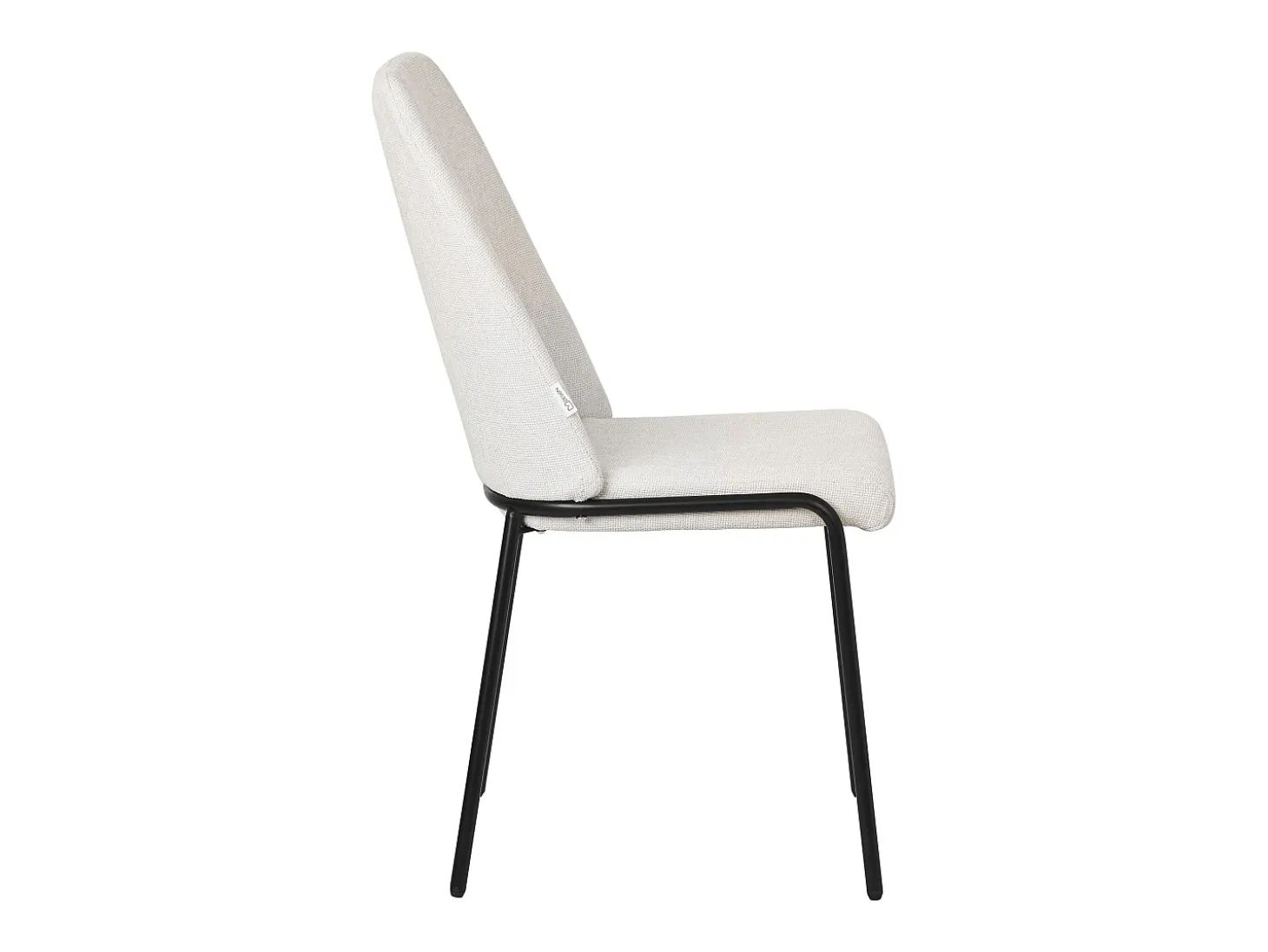 ML-Design 4x Sillas de comedor beige poliéster tapizado con patas de metal asiento acolchado con respaldo diseño atemporal mueble ergonómico