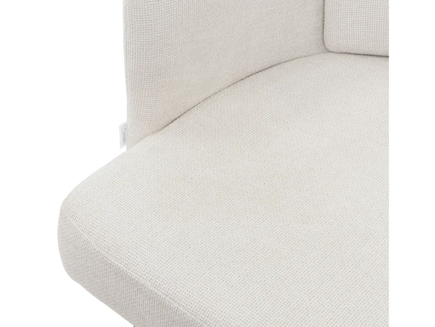 ML-Design 6x Sillas de comedor con funda de tela beige asientos sofá de salón con respaldo y reposabrazos de ratán mueble tapizado con patas de metal