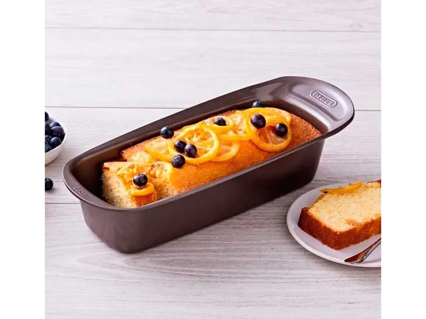 Molde de plum cake Asimetría Pyrex con bordes antiadherente inox 30 cm