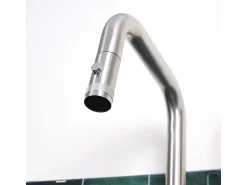 Molette Mezclador de fregadero con teleducha extraíble en acero inoxidable Essebagno