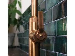 Molette Mezclador de fregadero cobre cepillado Essebagno