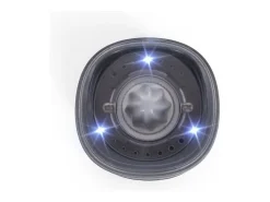 Molinillo de especias de 80 ml - Molienda ajustable - Luz LED azul - Recargable por gravedad