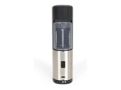 Molinillo de especias de 80 ml - Molienda ajustable - Luz LED azul - Recargable por gravedad