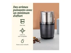 Molino de especias Cuisinart SG21BE Azul Noche con 2 tazones de acero inoxidable y función de impulso