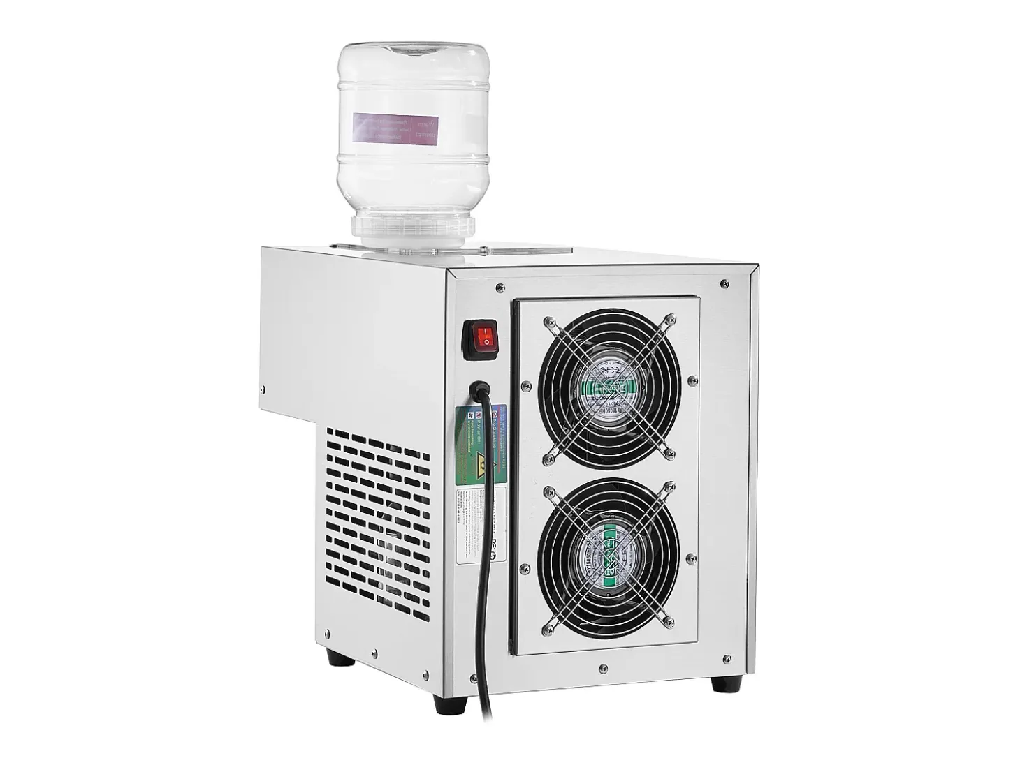 Máquina Comercial de Hielo en Copos SucceBuy, 125 kg/24 h de Acero Inoxidable para Helados