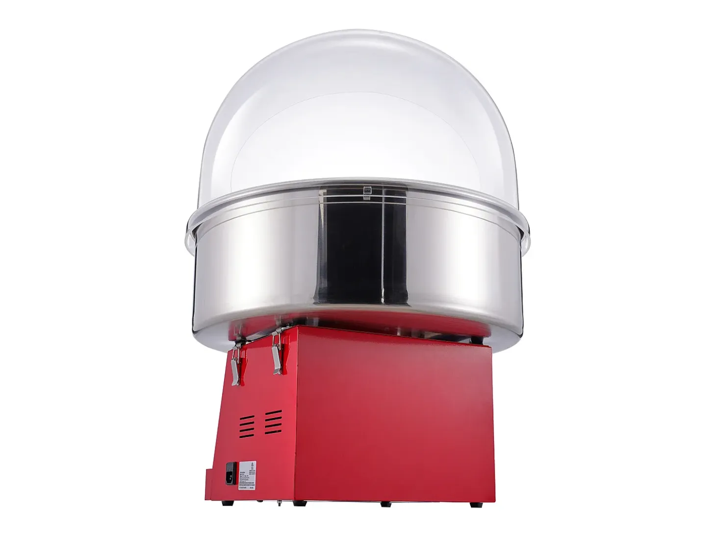 Máquina de Algodón de Azúcar Comercial SucceBuy, Máquina de Algodón de Azúcar 1000 W con Tapa, Roja