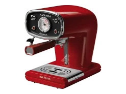 Máquina de café Ariete 1388 Café Retro Roja 850W - Cápsulas y Monodosis, Depósito 1L, Diseño Vintage