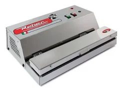 Máquina de envasado al vacío profesional Reber 9709NEL inox 280W, bomba autolubricada, soldadura 32 cm, vacío máximo 900 mbar