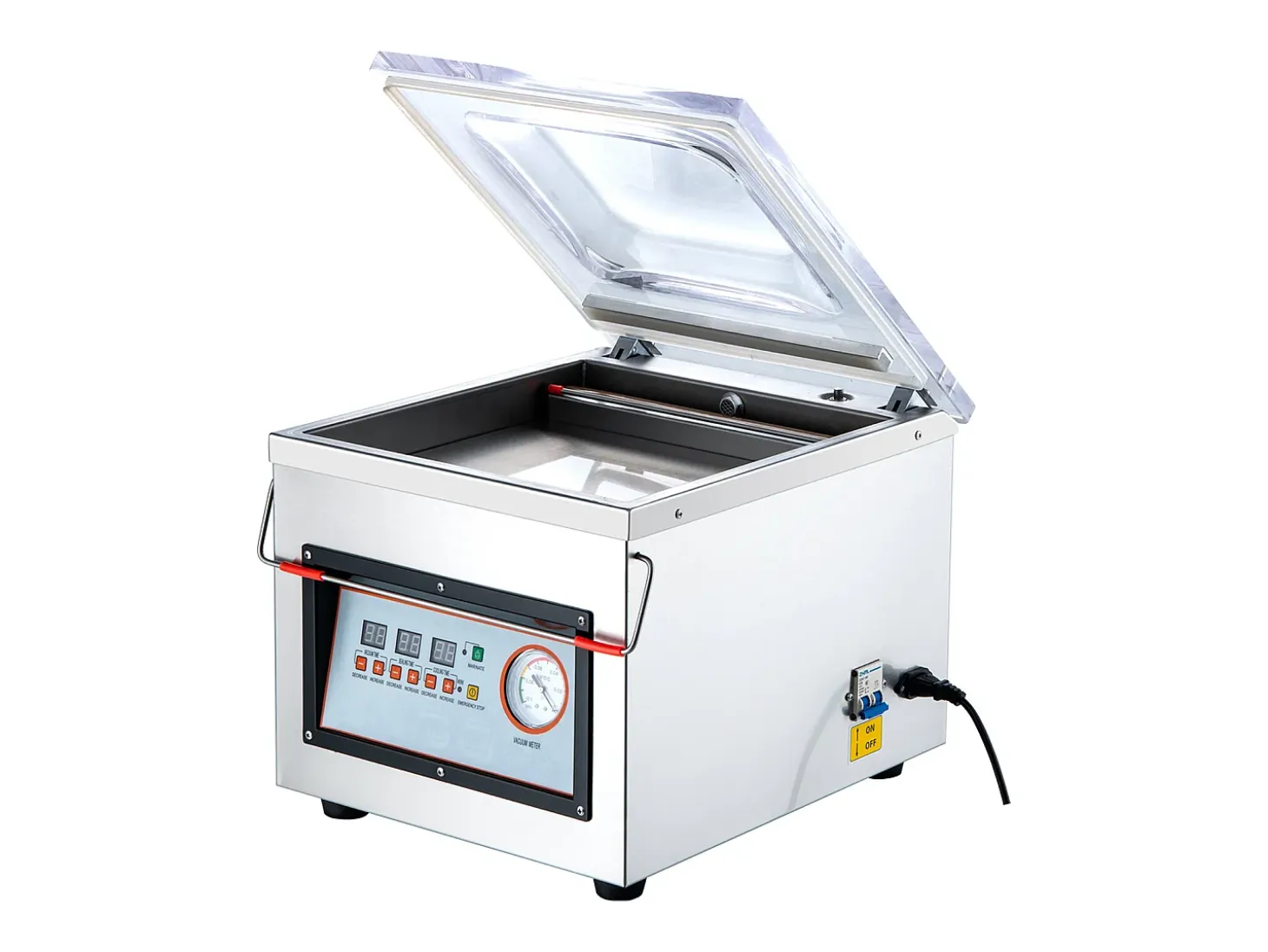 Máquina de Envasar SucceBuy al Vacío de Cámara 320 W Máquina de Envasado al Vacío Tamaño Compacto 32cm en la Cocina y para Uso Comercial