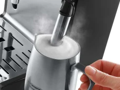 Máquina de Espresso DeLonghi ECP33.21.BK 15 Bar Negra/Plateada - Café Molido y Cápsulas ESE, Espumador de Leche 360°