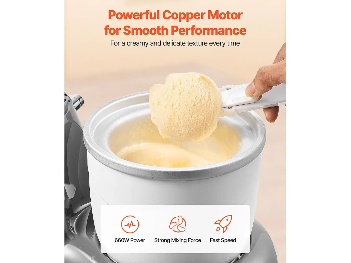 Máquina de Hacer Sorbetes SucceBuy 1,7 L, Robot de Repostería a 6 Velocidades, con Pantalla Digital LED y Temporizador, Paleta de Mezcla, Gancho Amasador, Gris