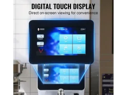 Máquina de Helado Blando SucceBuy, 10 L/h 900 W, 1 Sabor, Pre-enfriamiento Automático con Pantalla Táctil, para Sundae Yogur