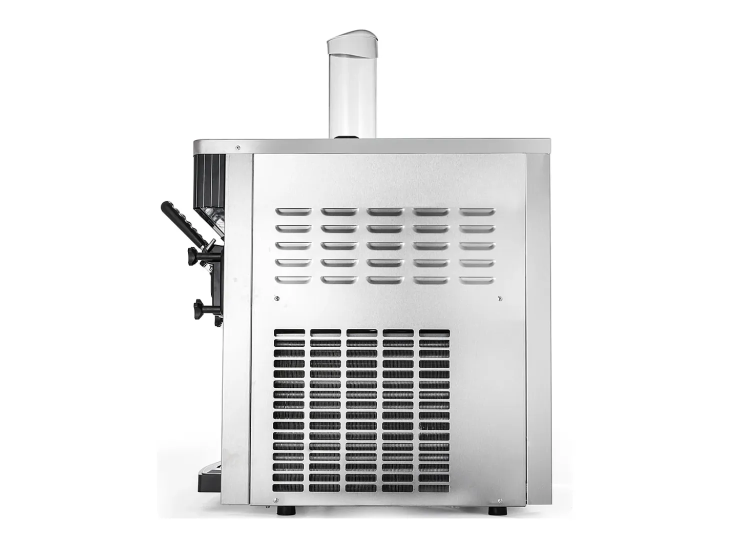 Máquina de Helado Blando SucceBuy, Comercial de Mostrador 2200 W 2 + 1 Sabores, para Restaurantes, Bares, Cafeterías, Panaderías