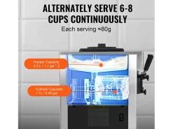 Máquina De Helado Comercial De 3 Sabores SucceBuy, Rendimiento 21-31 L/H