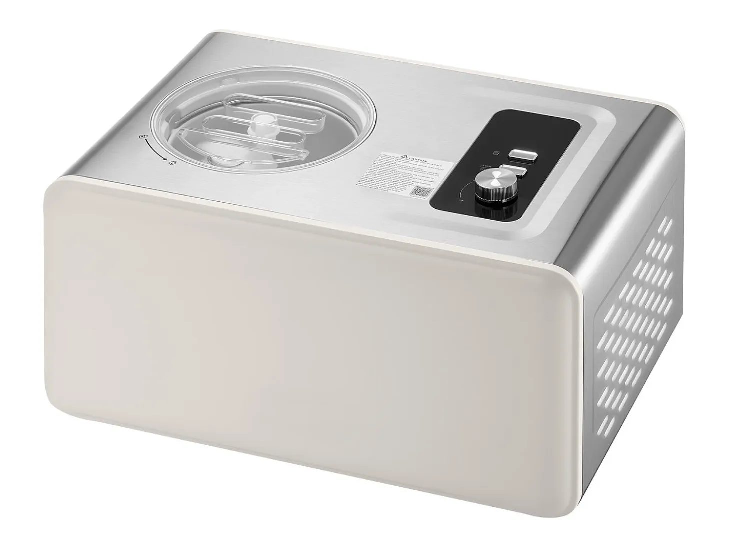 Máquina de Helados SucceBuy Automática Capacidad de 2 L, Turbina de Hielo para Sorbetes con Compresor Integrado, Máquina de Helados Eléctrica sin Precongelación