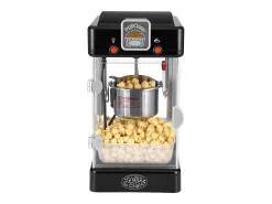 Máquina de Palomitas SucceBuy 300 W, Máquina de Palomitas de Mesa con Puerta de PP, Incluye 2 Cucharas y una Bandeja, Estilo Cine, Negro