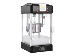 Máquina de Palomitas SucceBuy 300 W, Máquina de Palomitas de Mesa con Puerta de PP, Incluye 2 Cucharas y una Bandeja, Estilo Cine, Negro
