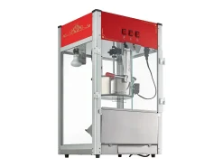 Máquina de Palomitas SucceBuy, 1440 W, Caldero de 12 oz, 80 Tazas por Lote, Máquina de Mostrador con Vidrio Templado, 3 Cucharas de Acero Inoxidable, Rojo