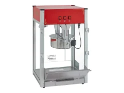 Máquina de Palomitas SucceBuy, 1440 W, Caldero de 12 oz, 80 Tazas por Lote, Máquina de Mostrador con Vidrio Templado, 3 Cucharas de Acero Inoxidable, Rojo