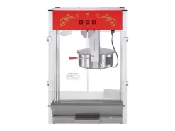 Máquina de Palomitas SucceBuy 1615 W, Máquina de Popcorn de 16 oz, Máquina de Mostrador con Caldero de Vidrio Templado, Estilo Cine, Rojo