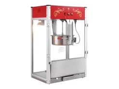 Máquina de Palomitas SucceBuy 1615 W, Máquina de Popcorn de 16 oz, Máquina de Mostrador con Caldero de Vidrio Templado, Estilo Cine, Rojo
