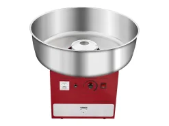 Máquina Eléctrica para Hacer Algodón de Azúcar SucceBuy Máquina Comercial con Recipiente de Acero Inoxidable de 52 cm Cuchara para Azúcar y Cajón, Roja, 1000 W